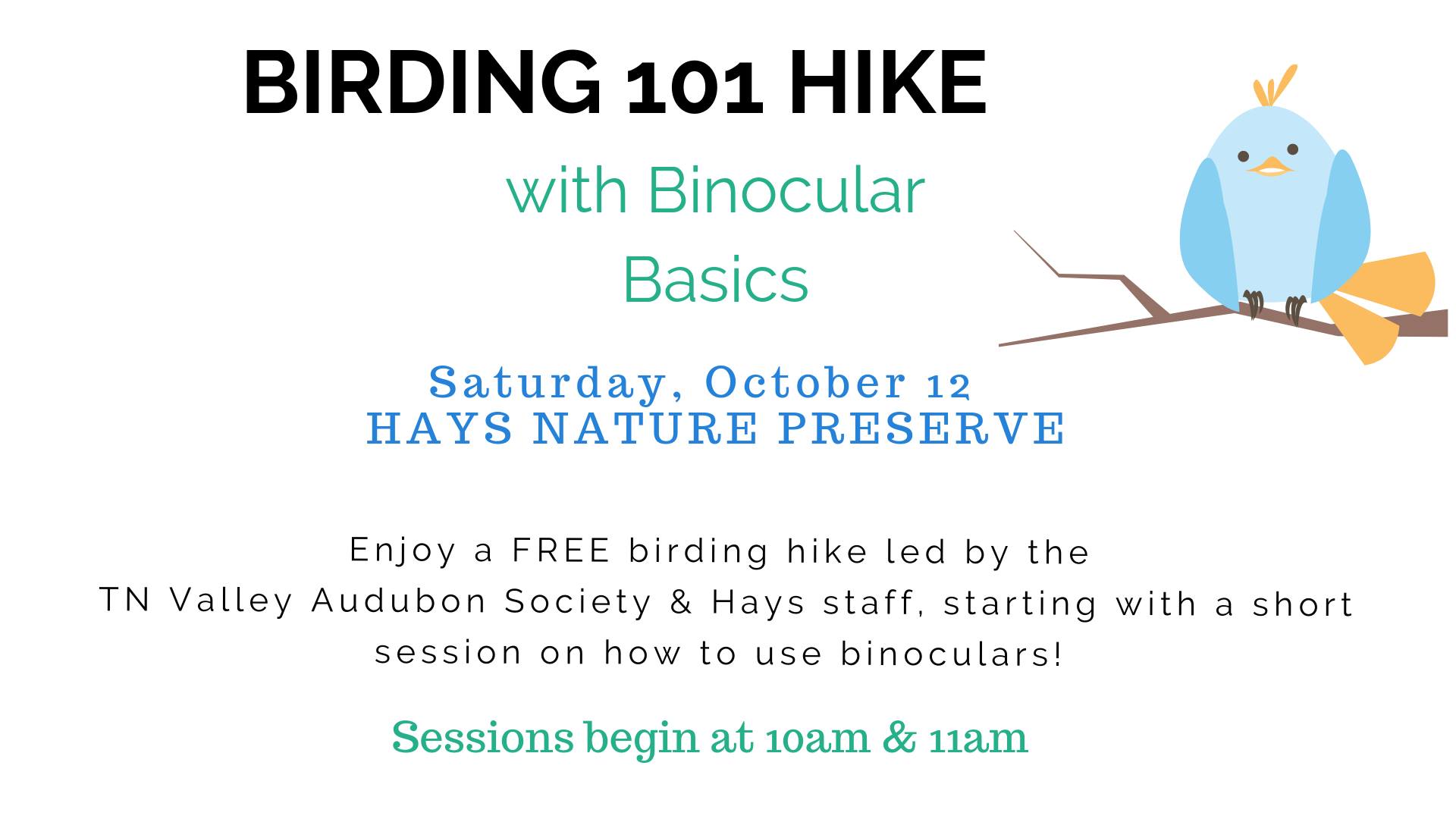 Birding 101 Hikes with Binocular Basics